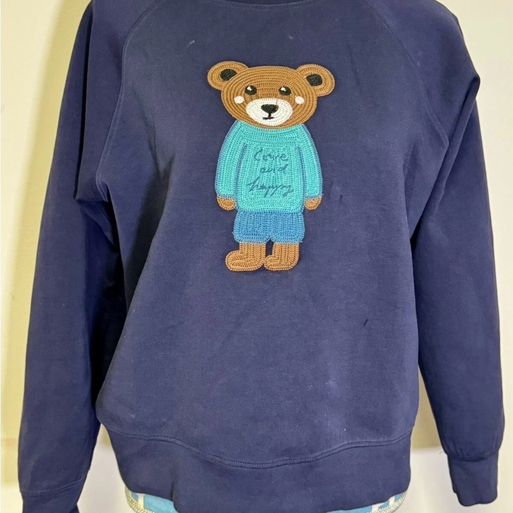 Mijor Style Women’s Sweater Size M
Navy Blue Bear patch Sweater